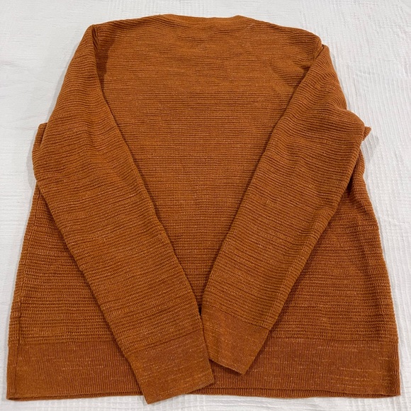 J. Crew Burnt Orange Knit Sweater, 100% Cotton - Picture 4 of 14